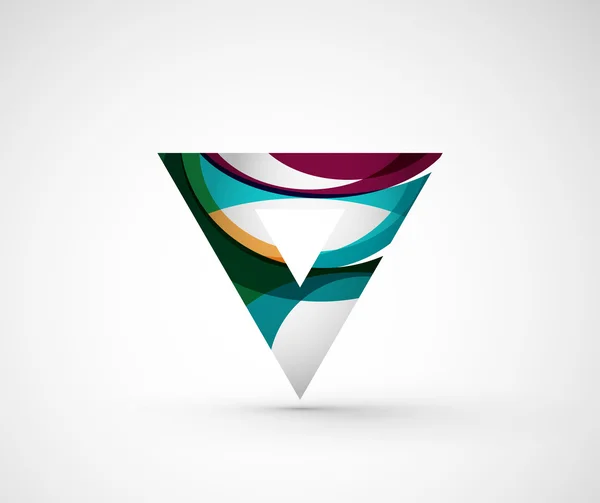 Abstrato geométrico logotipo da empresa triângulo , — Vetor de Stock