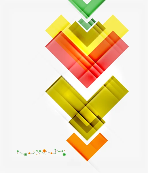 Modèle géométrique inhabituel coloré propre — Image vectorielle