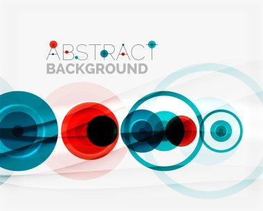 Daire geometrik şekil kompozisyon