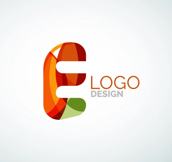 Logotipo de letra vectorial — Vector de stock