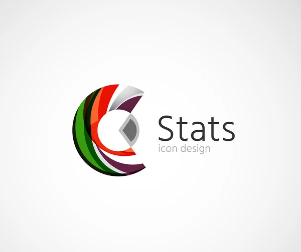 Statistics company logo design. — Stock Vector