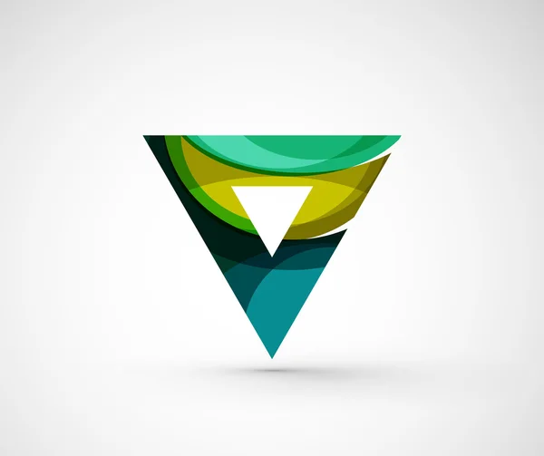 Abstrato logotipo da empresa geométrica triângulo, seta — Vetor de Stock