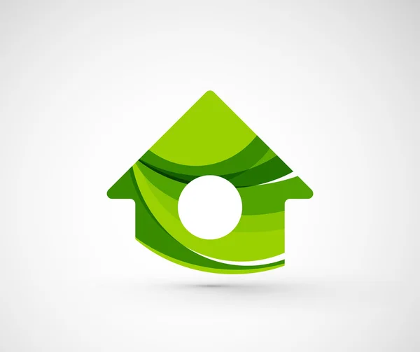 Logotipo geométrico abstracto de la empresa casa, casa, edificio — Archivo Imágenes Vectoriales