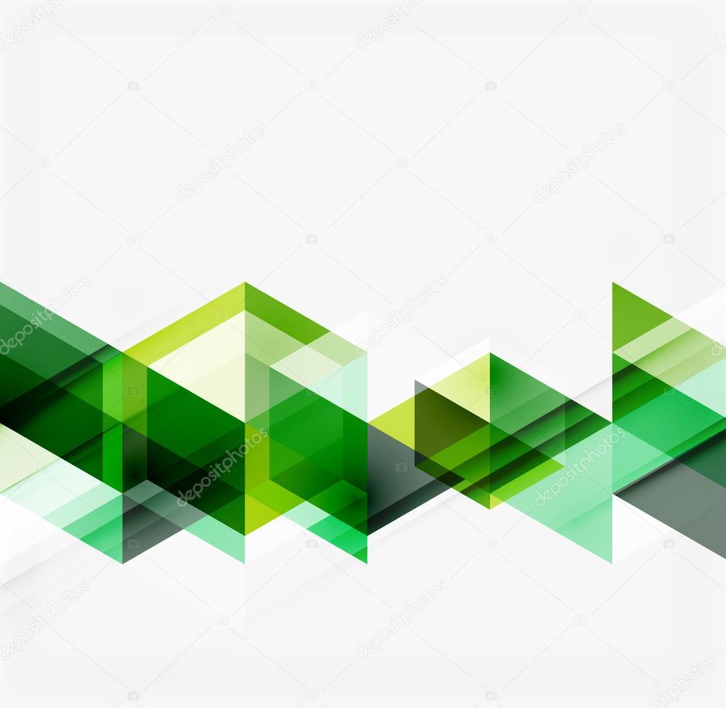 Abstract geometric background. Modern overlapping triangles