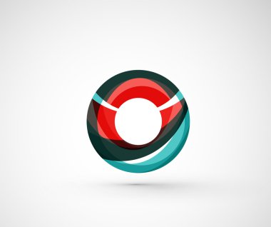 soyut geometrik şirket logosu yüzük, halka