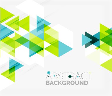 Soyut geometrik arkaplan. Modern çakışan üçgenler