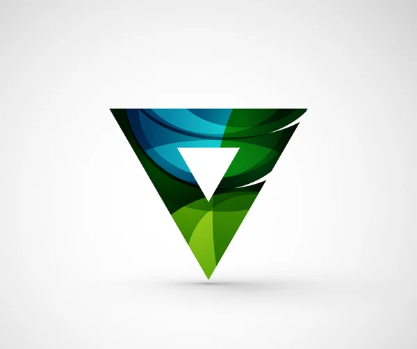 抽象的几何公司徽标三角形、 箭头 — 图库矢量图片
