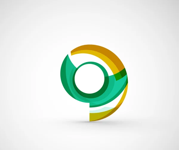 Astratto geometrico azienda logo anello, cerchio — Vettoriale Stock