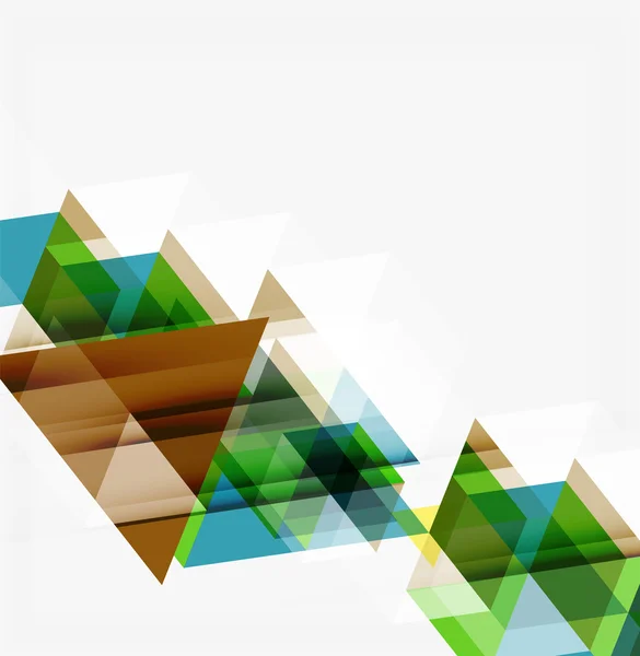 Fondo geométrico abstracto. Triángulos superpuestos modernos — Vector de stock