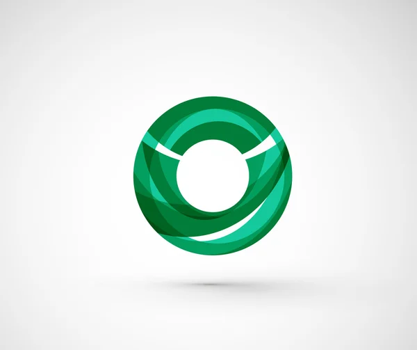 Abstract geometric company logo ring, circle — Stock Vector