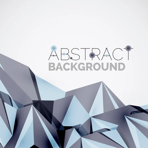 Geometric shapes in the air. Vector abstract background — Stock Vector