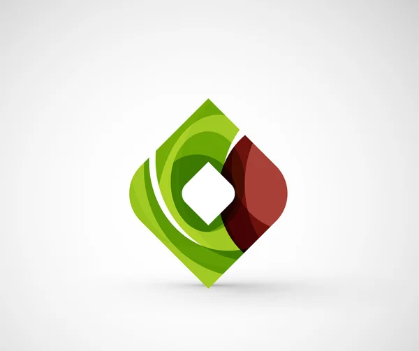Абстрактный геометрический логотип компании квадрат, ромб — стоковый вектор