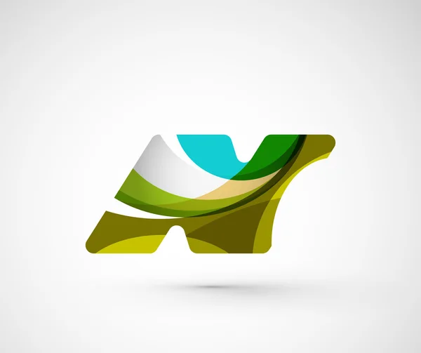 Abstracte geometrische vennootschap logo n brief — Stockvector