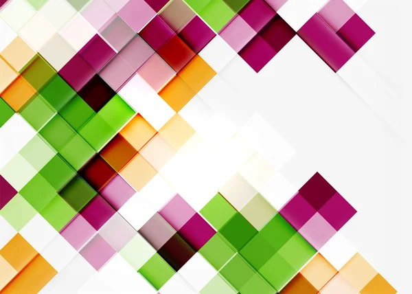 Quadratische Mosaikmustergestaltung. universelle moderne Komposition — Stockvektor