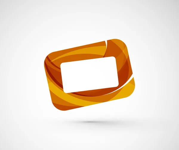Абстрактная геометрическая рамка логотипа компании, экран — стоковый вектор