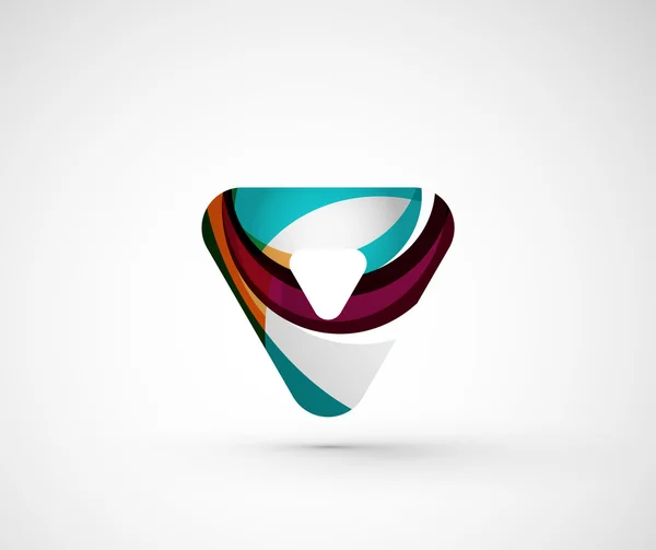 Abstrato logotipo da empresa geométrica triângulo, seta — Vetor de Stock