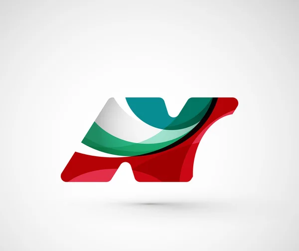 Logo astratto dell'azienda geometrica N lettera — Vettoriale Stock