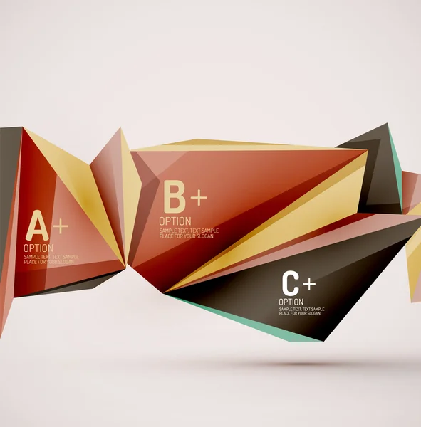 Formas geométricas no ar. Vector fundo abstrato — Vetor de Stock