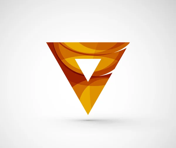 Soyut geometrik şirket logosu üçgen, ok — Stok Vektör