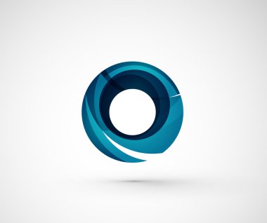 soyut geometrik şirket logosu yüzük, halka