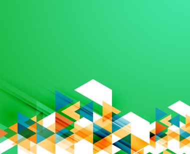 üçgen desen kompozisyon, arka plan ile boşaltmak