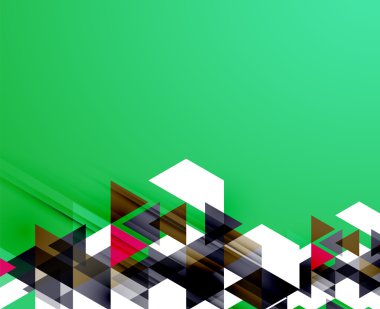 üçgen desen kompozisyon, arka plan ile boşaltmak