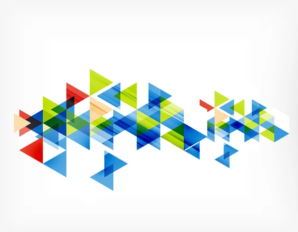 Driehoek patroon samenstelling, abstracte achtergrond met copyspace — Stockvector
