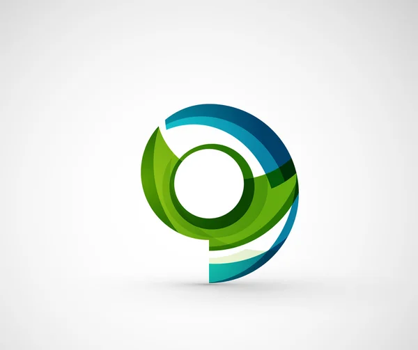Абстрактное геометрическое кольцо логотипа компании, круг — стоковый вектор