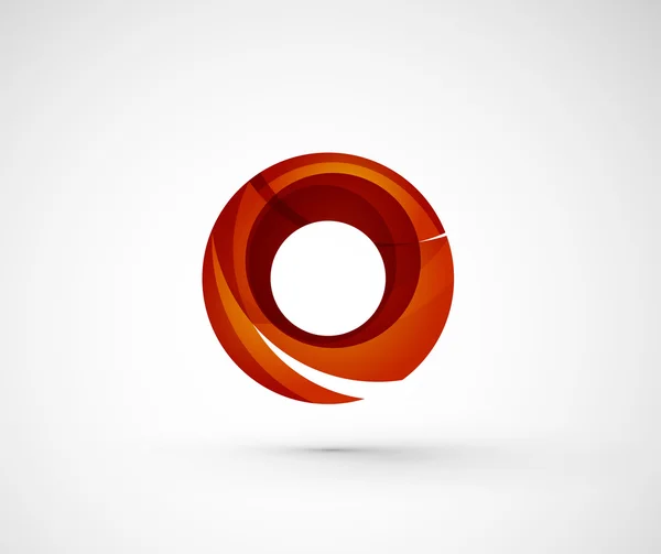 抽象的な幾何学的な会社ロゴ リング、円 — ストックベクタ