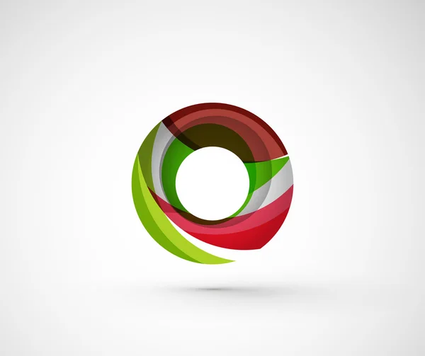 Abstracte geometrische bedrijf logo ring, cirkel — Stockvector