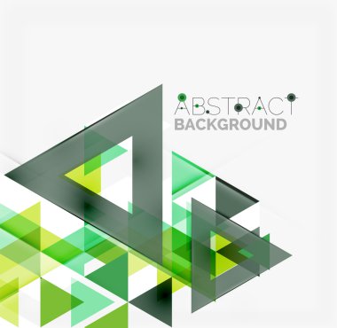 Soyut geometrik arkaplan. Modern çakışan üçgenler