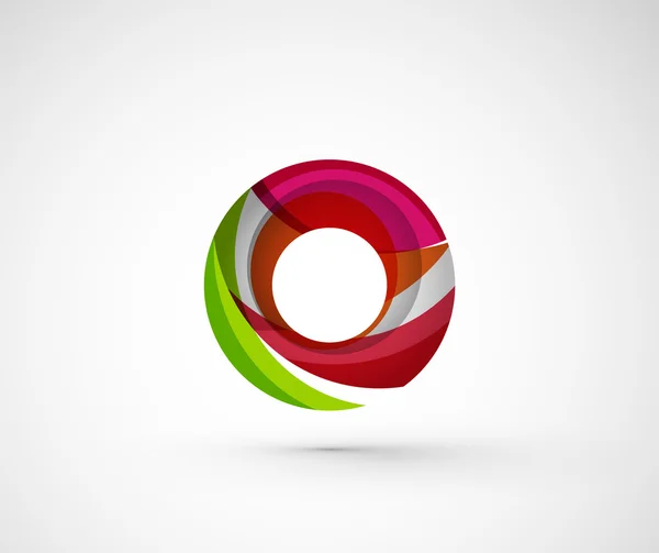 Streszczenie firmy geometryczne logo pierścień, koło — Wektor stockowy