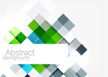 Şekil mozaik desen tasarım kare. Evrensel modern kompozisyon