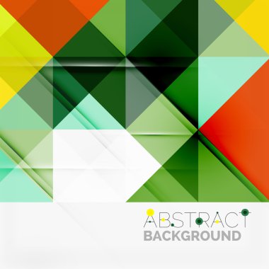 Soyut geometrik arkaplan. Modern çakışan üçgenler