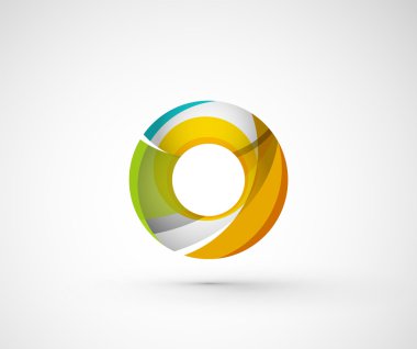 soyut geometrik şirket logosu yüzük, halka