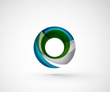 soyut geometrik şirket logosu yüzük, halka