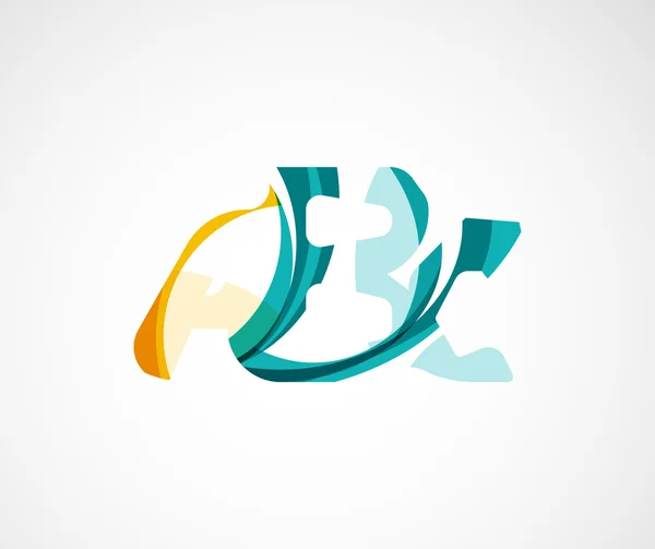 ABC το λογότυπο της εταιρίας. Vector εικονογράφηση. — Διανυσματικό Αρχείο