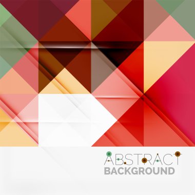 Soyut geometrik arkaplan. Modern çakışan üçgenler