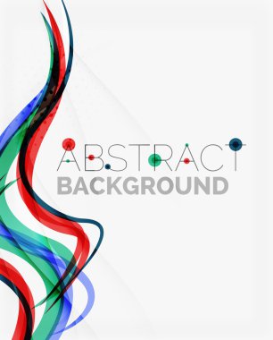 taze mavi ve kırmızı dalga çizgi