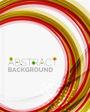 turuncu ve yeşil dalga çizgili Tema,