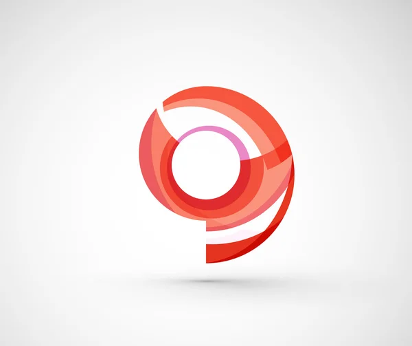 Abstrakta geometriska företaget logotyp ring — Stock vektor