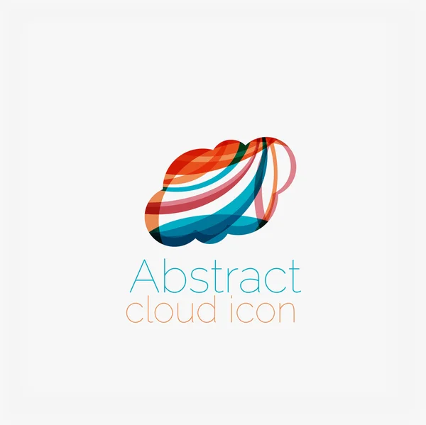 Clean elegant cerc în formă de logo-ul geometric abstract . — Vector de stoc
