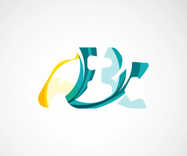 Logo de la empresa Abc . — Vector de stock