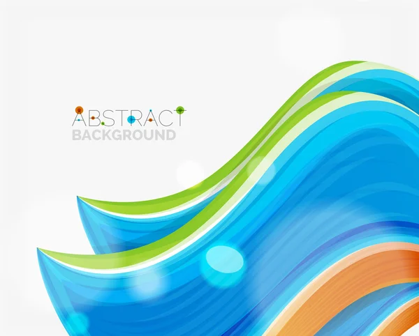 Abstract realistic solid wave background — Stock Vector