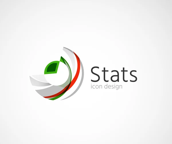 Statistics company logo design. — Stock Vector