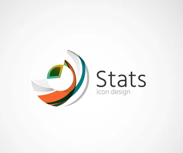 Statistics company logo design. — Stock Vector