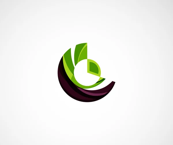 Estatística empresa logotipo design . — Vetor de Stock