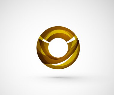 soyut geometrik şirket logosu yüzük, halka