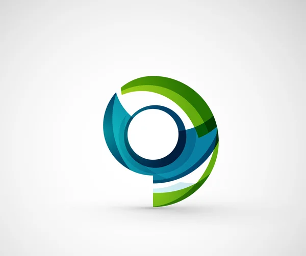 Anillo de logotipo de la empresa geométrica abstracta, círculo — Vector de stock