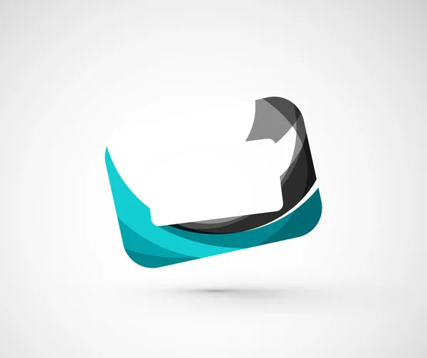 Cadre géométrique abstrait du logo de l'entreprise, écran — Image vectorielle